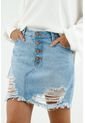 Falda De Jean Corta Para Mujer de topmark