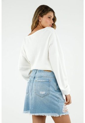 Falda De Jean Corta Para Mujer