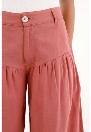 Pantalón Jogger De Silueta Amplia Rosado Para Mujer
