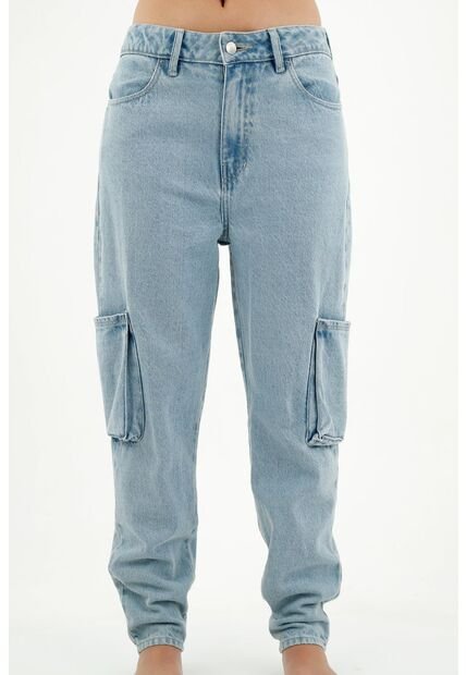 Topmark Jean Mom Fit Azul Para Mujer