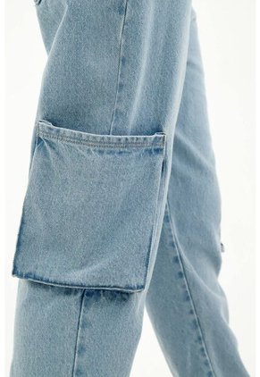 Topmark Jean Mom Fit Azul Para Mujer