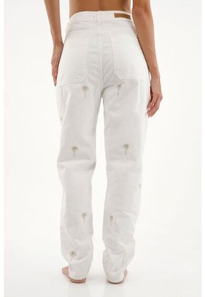 Jean Mom Fit Crudo Para Mujer