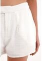 Topmark Short Tiro Alto De Tela Con Textura Crudo Para Mujer de topmark