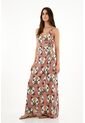 Vestido Largo Con Diseño Cruzado Para Mujer de topmark