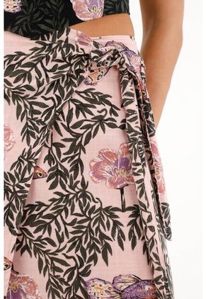 Topmark Falda Tipo Pareo Con Estampado De Peces Para Mujer