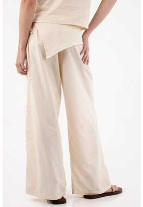 Topmark Pantalón Wide Leg Con Pañoleta Para Mujer