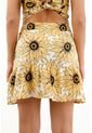 Topmark Falda Corta Con Estampado De Girasoles Y Bolero Para Mujer de topmark