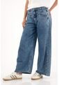 Topmark Jean Con Cortes Decorativos Tono Medio Para Mujer de topmark