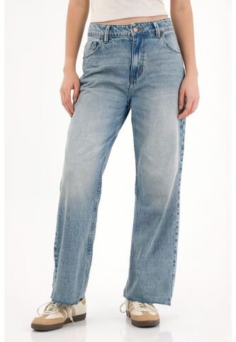 Topmark Jean Flare Tono Medio Con Bota Al Corte Para Mujer topmark