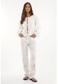 Topmark Jean Recto Con Bordados Crudo Para Mujer de topmark