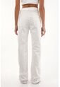 Topmark Jean Recto Con Bordados Crudo Para Mujer de topmark