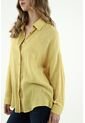 Camisa Amarilla Manga Larga Para Mujer de topmark