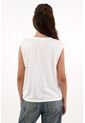 Camiseta Manga Sisa Con Prenses Crudo Para Mujer de topmark
