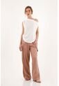 Pantalón Oversize Con Bolsillos Tipo Cargo Para Mujer de topmark