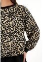 Topmark Buzo Estampado Animal Print Multicolor Para Mujer de topmark
