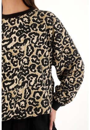 Topmark Buzo Estampado Animal Print Multicolor Para Mujer