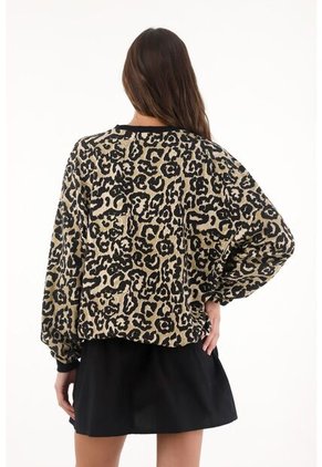 Topmark Buzo Estampado Animal Print Multicolor Para Mujer