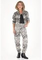Topmark Jean Mom En Dril Estampado Para Mujer de topmark