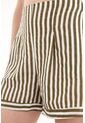 Topmark Bermuda Con Estampado De Rayas Para Mujer de topmark