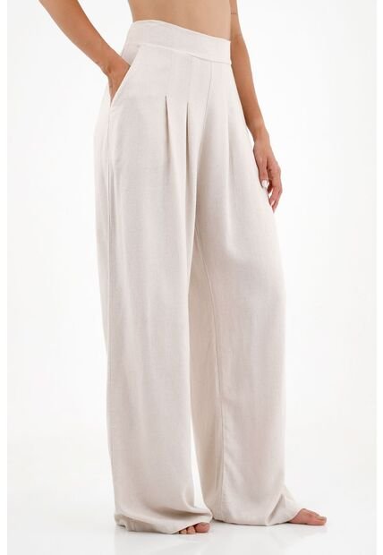 Pantalón Clásico Crudo Para Mujer