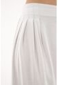 Pantalón Blanco Wide Leg Para Mujer de topmark