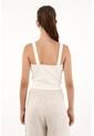Topmark Camiseta Crop Con Detalle Tipo Crochet Para Mujer de topmark