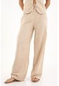 Topmark Pantalón Wide Leg Crudo Con Caída Natural Para Mujer de topmark