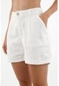 Bermuda Crudo Con Bordados Para Mujer de topmark