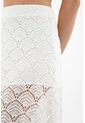 Falda Tejido Blanca Para Mujer de topmark