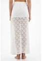 Falda Tejido Blanca Para Mujer de topmark