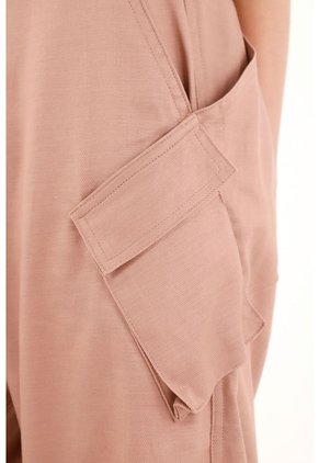 Pantalón Oversize Con Bolsillos Tipo Cargo Para Mujer