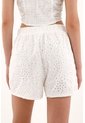 Topmark Bermuda Crudo Con Pretina Elástica En Ojalillo Para Mujer de topmark