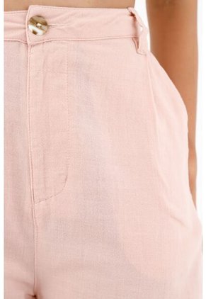 Pantalón Rosado Bota Recta Para Mujer