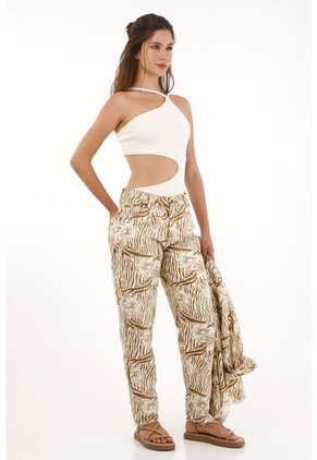 Topmark Pantalón Mom Estampado De Flores Para Mujer