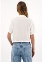 Topmark Camiseta Crop Amplia Crudo Para Mujer de topmark
