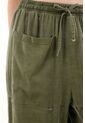 Topmark Pantalón Oversize Con Pretina Elástica Verde Para Mujer de topmark
