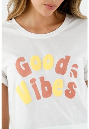 Camiseta Color Crudo Para Mujer