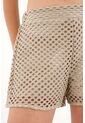 Topmark Short Tipo Malla Café Para Mujer de topmark