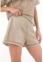 Topmark Short Tipo Malla Café Para Mujer de topmark