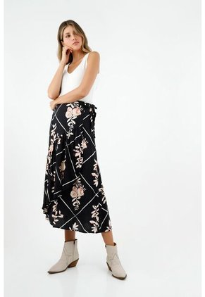 Falda Estampada Para Mujer