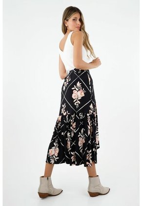 Falda Estampada Para Mujer