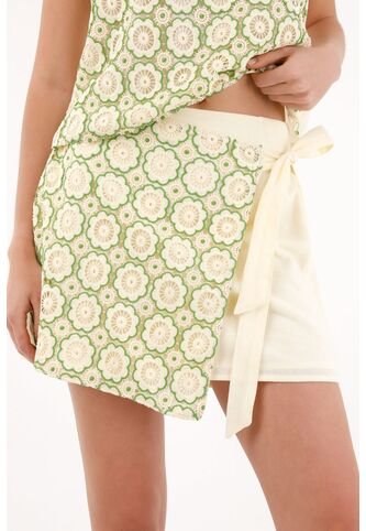 Topmark Falda En Tela Bordada Con Diseño De Flores Para Mujer topmark