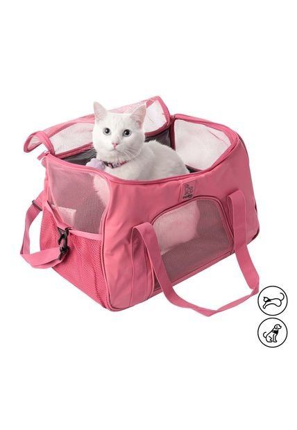 Tula Cargador De Mascota Marley Rosado