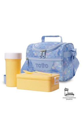 Lonchera Térmica Para Mujer Pizarra Mediano Azul