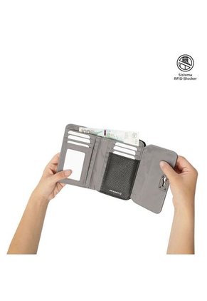 Billetera Smooth Cri Con RFID Blocker Negra