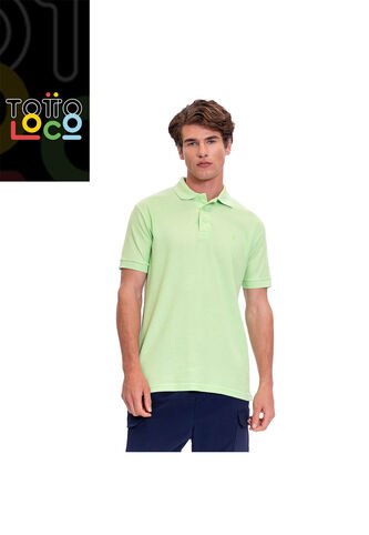 Camiseta Tipo Polo En Pique Para Hombre Totto Verde Mkp Totto
