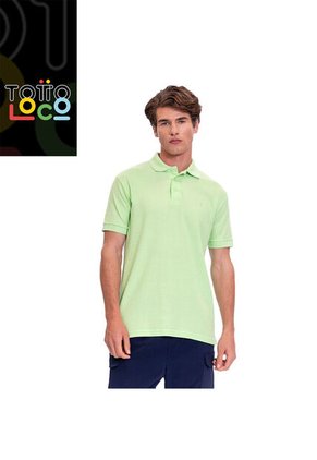 Camiseta Tipo Polo En Pique Para Hombre Totto Verde Mkp