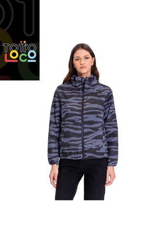 Chaqueta Casual Para Mujer Pray Liviana Negra Totto