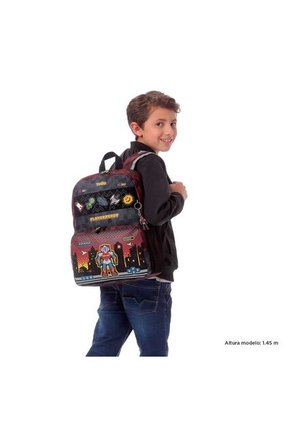 Morral Para Niño Digibot Mediano Rojo