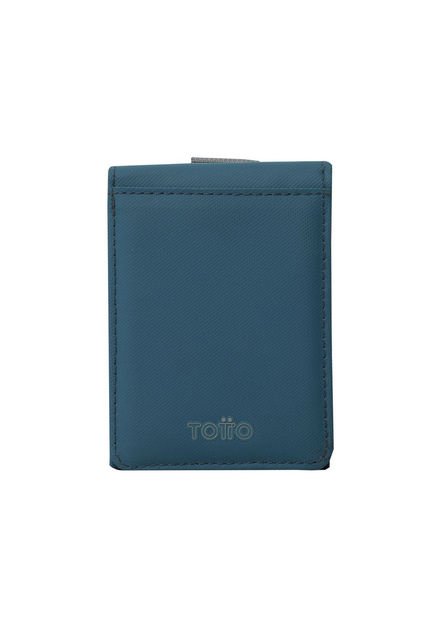 Billetera Dual Grande Con RFID Blocker Azul